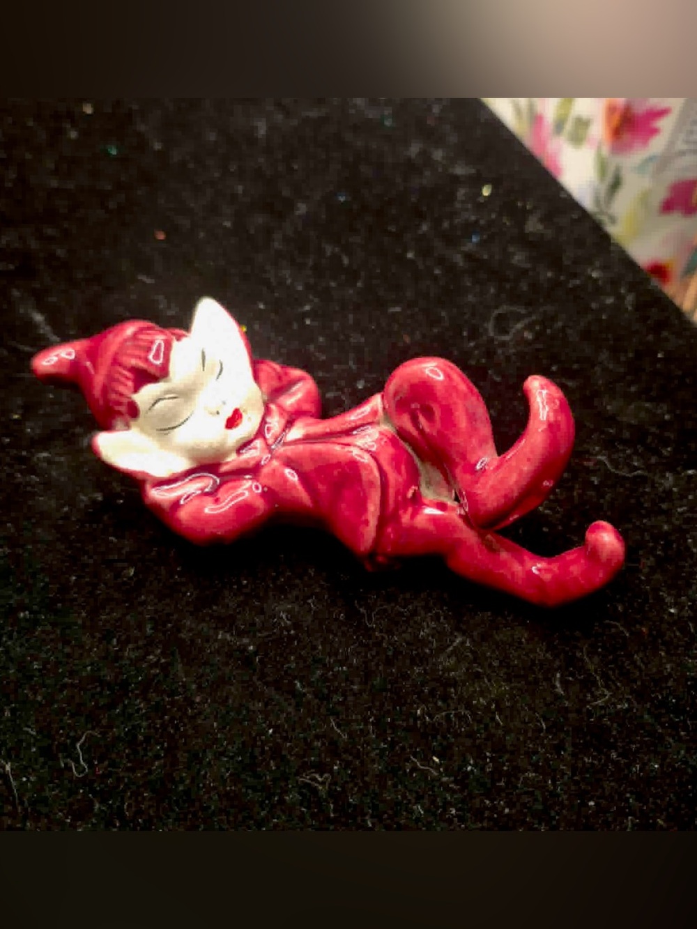 MCM Vintage Pixie - Original 1950s Gilner Elf Sleeping in Suit 5”